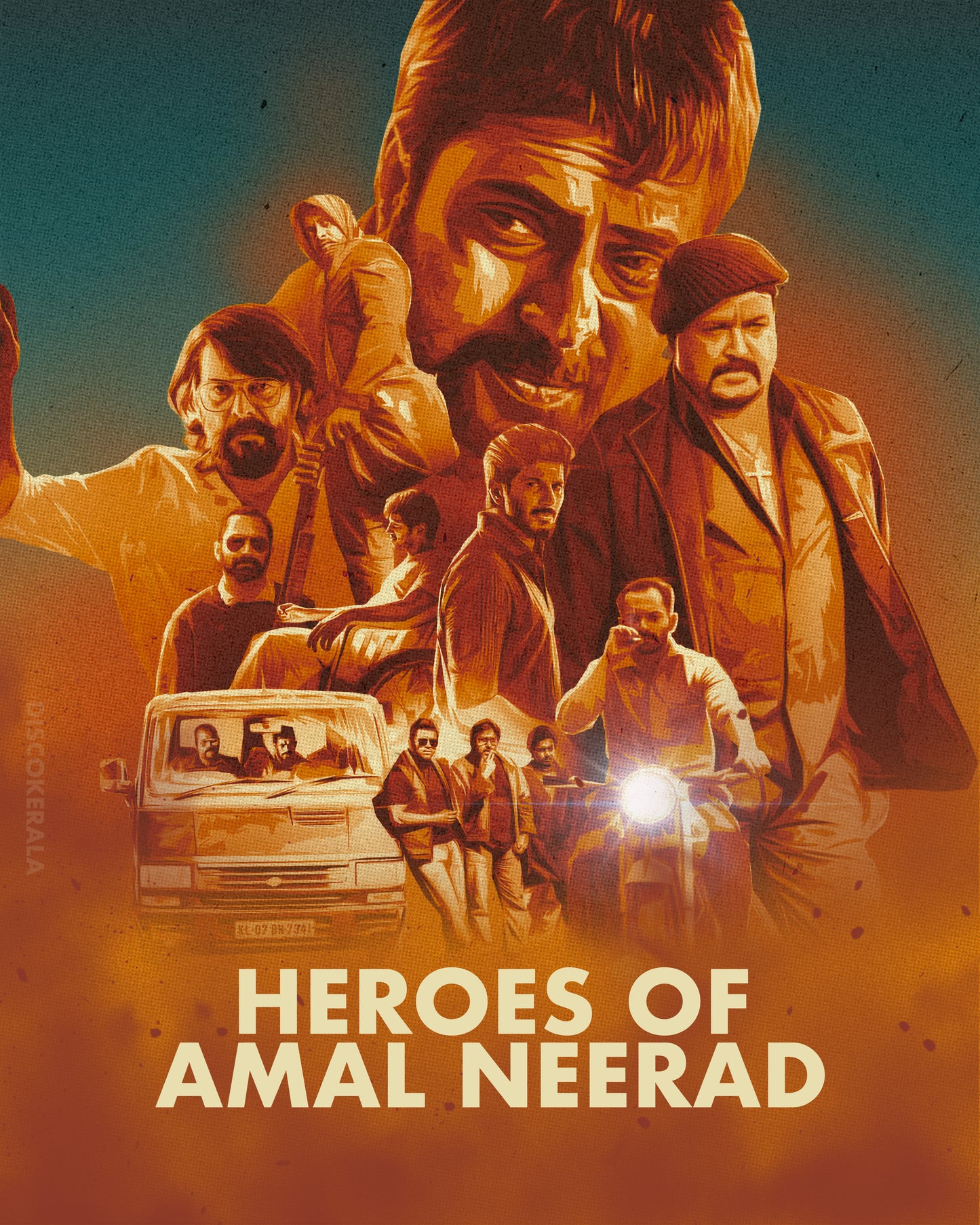 Wall Poster /  Heroes of Amal Neerad / Discokerala